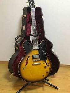 MINT!! Tokai Super Shop Limited Model HES225 Electric Guitar Sunburst ES335 w/HC