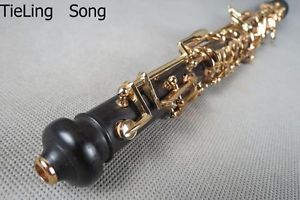 Professional Ebony concert semiautomatic student oboe,gold-plating C key