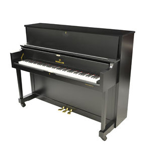 Schiller Performance Frankfurt Upright 46S Upright Piano - Ebony Satin