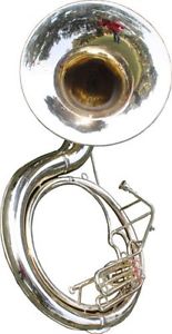 CHRISTMAS GIFT_SOUSAPHONE_25" VALVE BIG_TUBAMADE OF/FULL BRASS W/bag.BRASS FIN