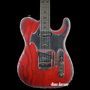 Scala Guitars Artisan Deluxe T-Rod Contour in Blood Red w/ Arcane Tele Pickups