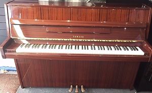 Yamaha M1J High Gloss Mahogany Upright Piano With Free Stool
