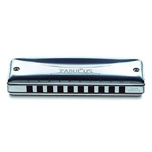 SUZUKI Fabulous F-20J  B 10 hole harmonica