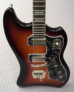 Guild S-200 T-Bird Electric Guitar In Antique Burst With Deluxe Bag