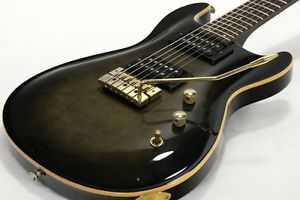 Burny E-125 See Thru Black STB Electric Guitar Free shipping