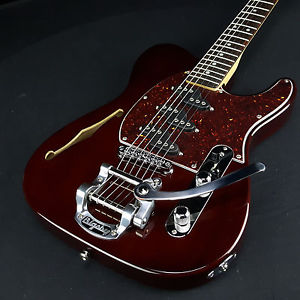 G&L ASAT Z3 Semi Hollow Whiskey Finish with Bigsby, Ash Body, with Case