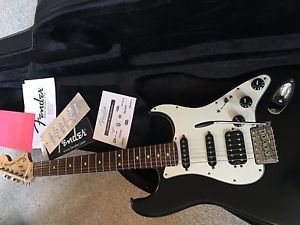 USA Black Fender American Stratocaster HSS pickups 70sHeadStock+ROSEWOOD in CASE