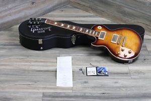 2012 Gibson Les Paul Standard Plus Pro Darkburst Flame Lefty Lefty Handed MINTY!