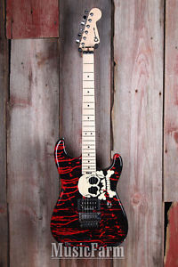 Charvel Warren DeMartini Sig Blood and Skull Pro Mod San Dimas Electric Guitar