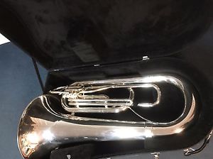 Tama by Kanstul SILVER Tuba W/Case EXCELLENT CONDITION - MAKE AN OFFER!