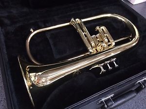JUPITER 846L 3 VALVE Bb INTERMEDIATE LACQUER FLUGELHORN  NEW OPEN BOX W/ CASE
