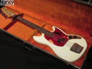 Fender 1967 MUSTANG BASS OLYMPIC WHITE Electric Bass Guitar Free shipping