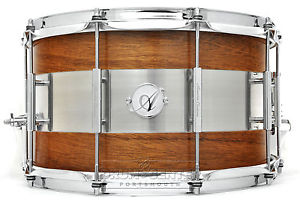 Acoutin Ply Mahogany/Brushed Stainless Steel Snare Drum 14x8 - ACPMHBS1480