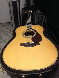 Yamaha L Series LL16-12 Acoustic Guitar w/Case,LR Baggs Pickup Jumbo 12 string