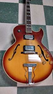 Carlo Robelli ES 175 Lawsuit Clone Made in Japan w/Hard Case~RARE~Mustache,Crown