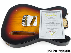Fender Custom Shop Postmodern Relic Telecaster BODY+ HARDWARE Tele 3TS Sunburst