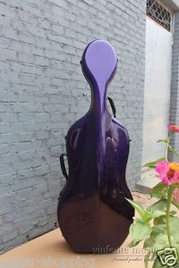 4/4 Cello Case Hard case Carbon Fiber Strong Light High quality Purple Color New