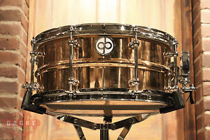 Dunnett Desig2nate 6.5x14 Gergo Borlai Bronze Snare Drum w/ Carrying Bag! -Demo!