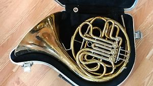 NICE! C.G CONN LTD French Double Horn With Case & Schilke 30 Mouth Piece