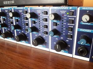 8 channel preamp Presonus M80 Jensen modded Fet opamps and Soundcraft CPS150 psu