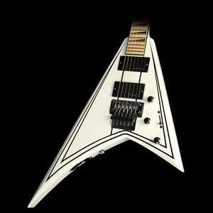 Jackson X Series Rhoads RRX24M 7-String Electric Guitar White/Black Pinstripes