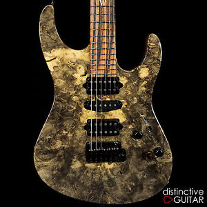 NEW SUHR CUSTOM MODERN CARVE TOP BUCKEYE BURL - CUSTOM SHOP HAND BUILT STRAT