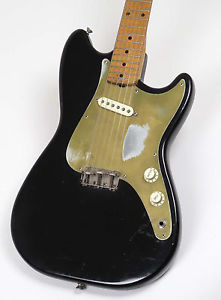 1957 Fender Musicmaster Black Refin Guitar