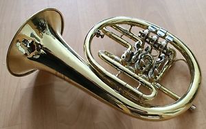 Deutsches Kuhlohorn A.C.GLIER Markneukirchen Flügelhorn in B in runder Bauform