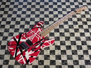 EVH Striped Series Red with Black Stripes Electric Guitar Free shipping
