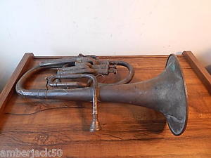 ANTIQUE 3 VALVE IMPERIAL TENOR HORN WILLIAMSPORT PA  FOR RESTORE INTERNTL AUCTN