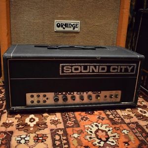 Vintage 1970s Sound City 120 L120 Lead Mark 4 Custom Built Valve Amp Amplifier