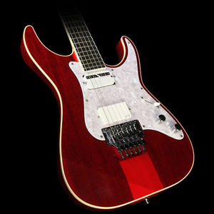 Used ESP Custom Japan M-II Electric Guitar See-Thru Red
