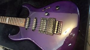 1995 ESP Mirage Custom - Trans Purple Wood Grain Electric Guitar Floyd Rose