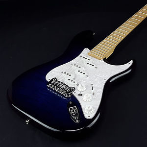 New G&L Comanche Blueburst Flame Top Locking Tuners w/Case