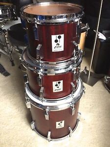 SONOR PHONIC Genuine Mahogany tom set 10x8" 12x8" & 14x14" Vintage drum 10 12 14