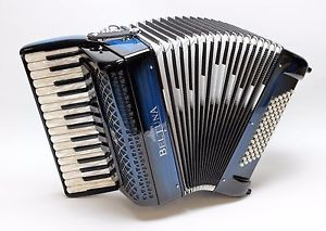 Akkordeon BELTUNA Studio III 72, Sonderlackierung blue wood shadow - ein Traum!