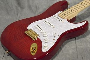 Fender Japan Stratocaster STR - RK Seethru Red Electric Guitar Free Shipping