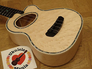 Shimo "White Surf" Bird's Eye Maple Custom Concert Ukulele #1273