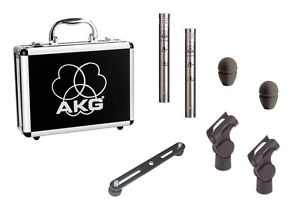 AKG C451BST matched stereo set pencil condenser mics C 451 pair 2895Z00210 REP