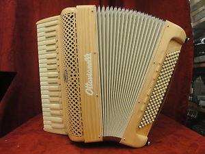 NEW Ottavianelli Piano Accordion Super Jazz Blonde Wood Double Tone Chamber LMMH