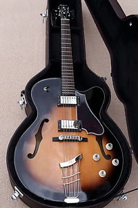 Höfner Blue Tone Archtop HCT-SL-E2-SB-0 Sunburst inkl. Koffer  -  Neu -