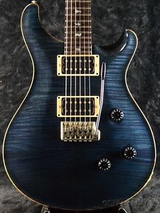 Paul Reed Smith Custom 24 10 Top Whale Blue 1995 Wide Thin Used  w/ Hard case