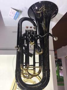 2017 NEW Professional Euphonium Horn Black nickel Plated Monel Valve With Case