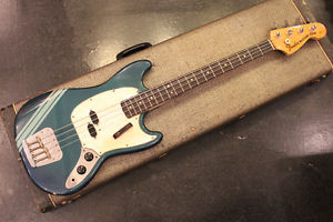 Fender 1971 Mustang Bass "Competition Burgundy" Used  w/ Hard case