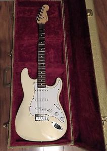 1995 Fender American Standard Stratocaster Olympic White USA with Tweed Case