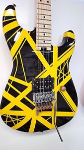 EVH Striped Series Yellow and Black German Floyd 1984