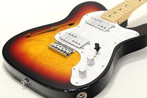 Fender Japan Telecaster guitar Thinline TN72 3-Tone Sunburst (3ST), a1279