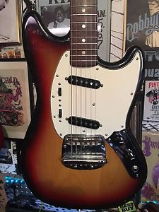 1973 USA Fender Mustang Vintage Guitar w/ Pro Set-up
