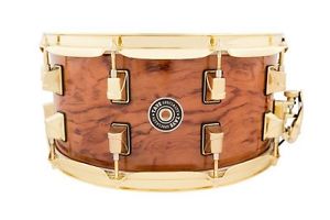 Taye TSBBMPS-NB 14"x7" Bubinga/Maple Hybrid Snare Drum w/Gold Plated Hardware