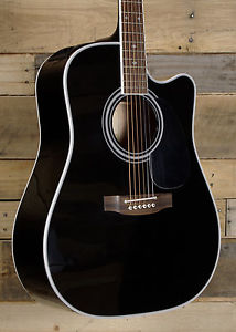 Takamine EF341SC Legacy Series Acoustic Electric Guitar Black Finish w/ Case